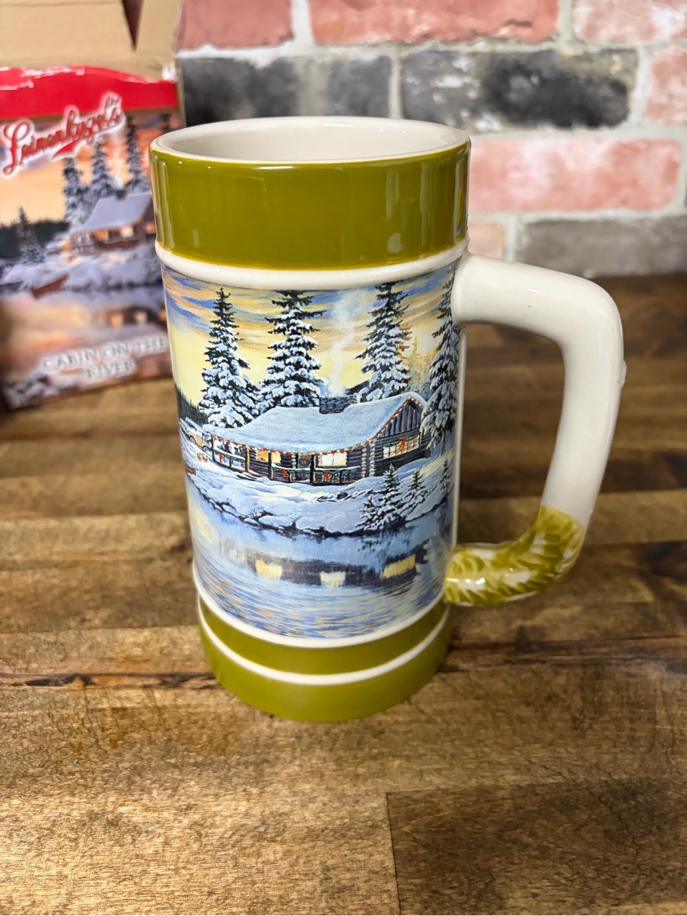 2011 Holiday Stein - Red Cabin on the River